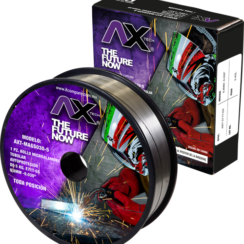 ROLLO DE MICROALAMBRE TUBULAR (NO GAS), 4.5KG, 0.030" E71T-GS