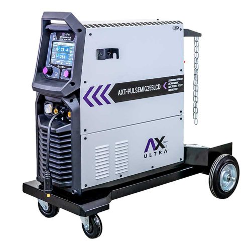 AXT-PULSEMIG255LCD SOLDADORA INVERSOR MIG/MAG 250A, 220V 1PH CON PULSO SENCILLO Y DOBLE CON PANTALLA