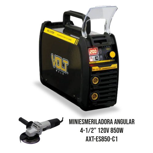 ​​VOL-210TBV-C7 SOLDADORA INVERSOR ELECTRODO Y TIG LIFT 200A, BI VOLTAJE 110-220V