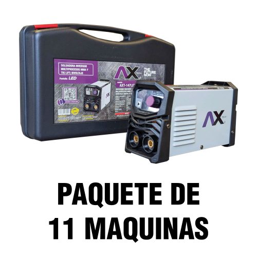 AXT-147LED-C2 11 PIEZAS SOLDADORA INVERSOR MMA/TIG LIFT 140A, BI VOLTAJE 110/220V