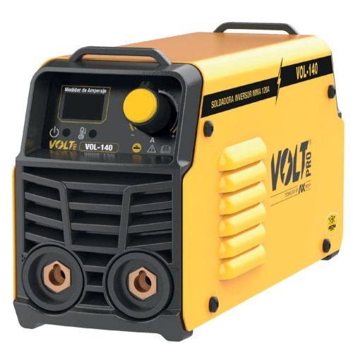 VOL-140 Soldadora inverter de electrodo 120V 120A, liviana y digital para herrería y mantenimiento